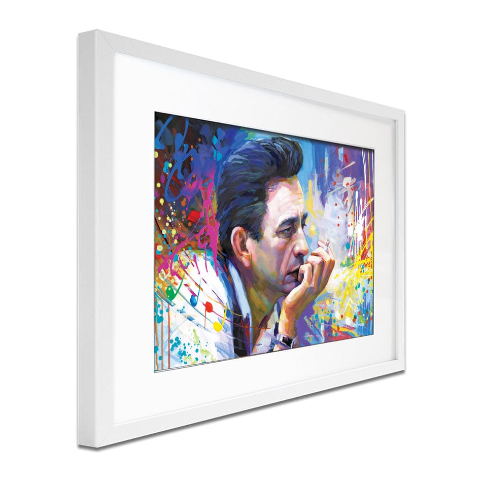 Colourful Johnny Cash Framed Art Print wall art product Leon Devenice