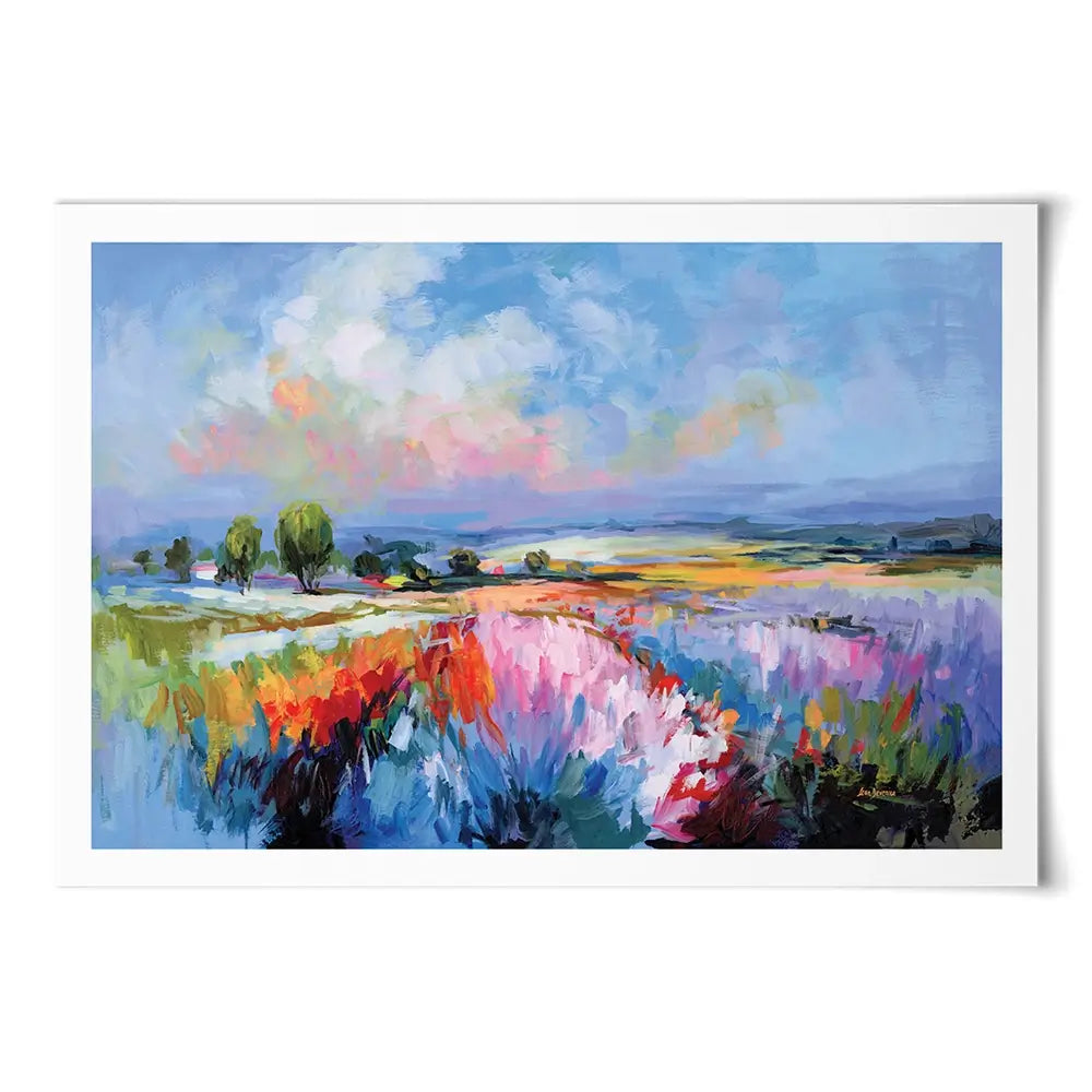 Colourful Landscape Impressions Art Print Colourful Landscape Impressions Art Print wall art product Leon Devenice