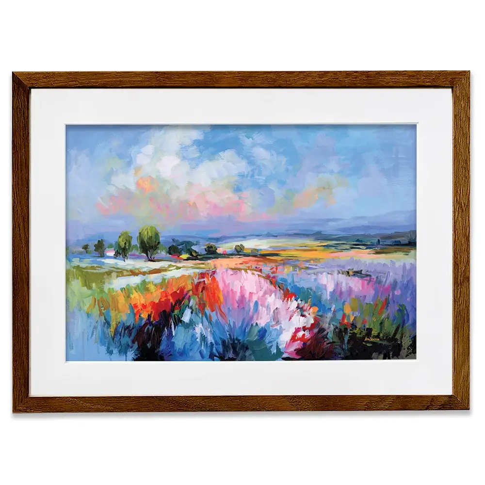 Colourful Landscape Impressions Framed Art Print Colourful Landscape Impressions Framed Art Print wall art product Leon Devenice