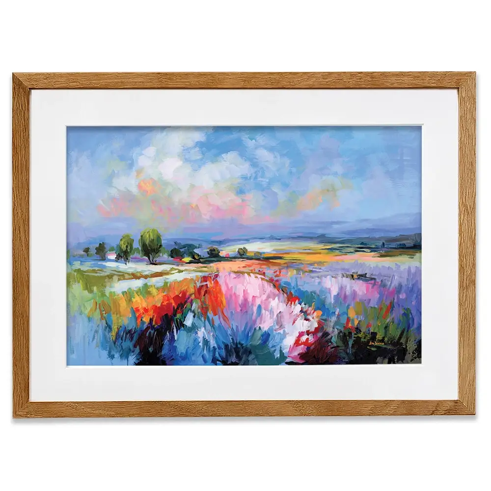 Colourful Landscape Impressions Framed Art Print Colourful Landscape Impressions Framed Art Print wall art product Leon Devenice