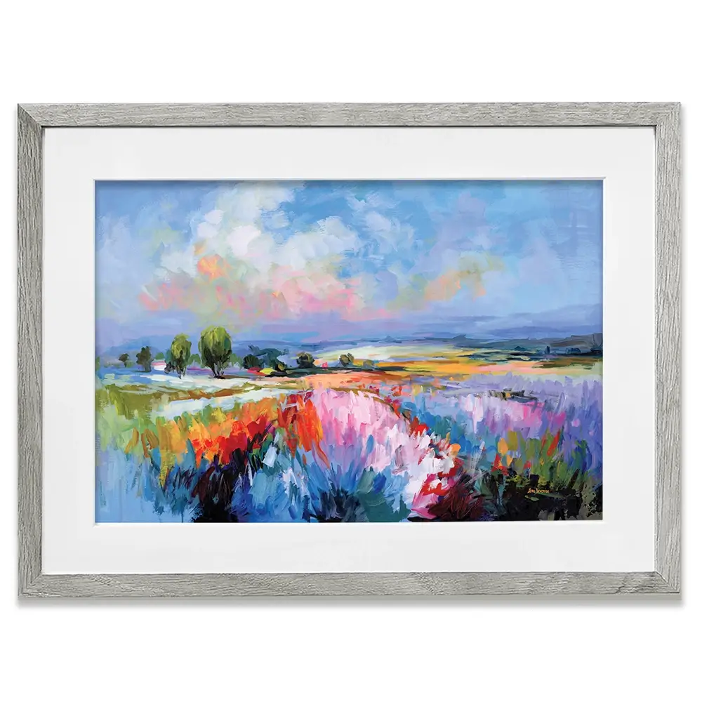 Colourful Landscape Impressions Framed Art Print Colourful Landscape Impressions Framed Art Print wall art product Leon Devenice