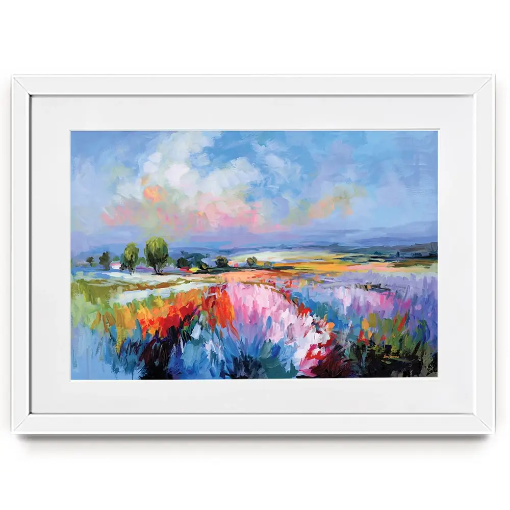 Colourful Landscape Impressions Framed Art Print Colourful Landscape Impressions Framed Art Print wall art product Leon Devenice