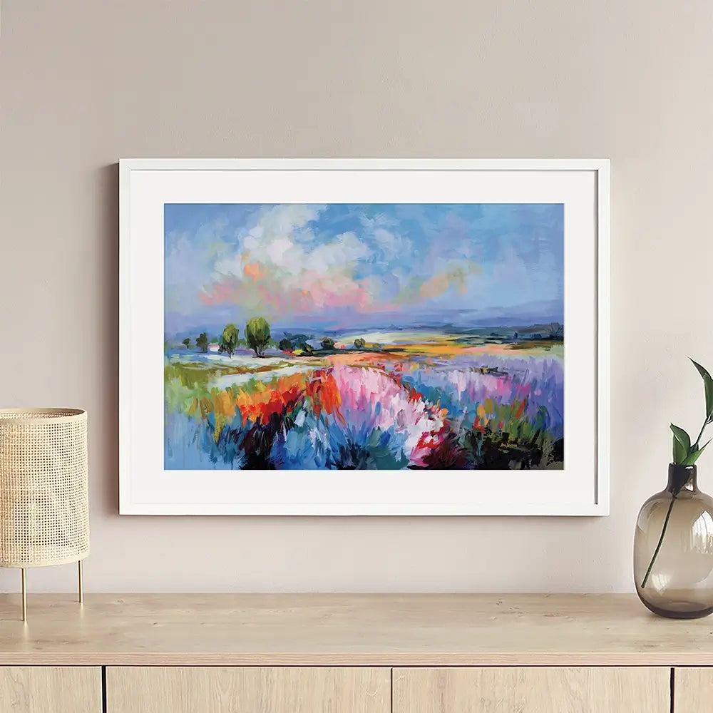 Colourful Landscape Impressions Framed Art Print Colourful Landscape Impressions Framed Art Print wall art product Leon Devenice