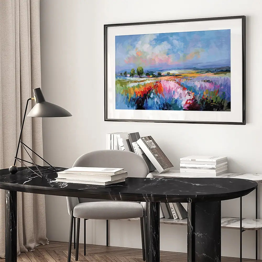 Colourful Landscape Impressions Framed Art Print Colourful Landscape Impressions Framed Art Print wall art product Leon Devenice