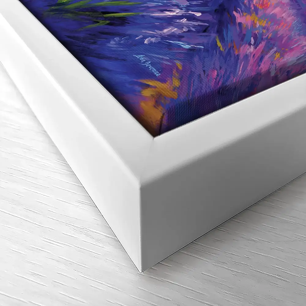 Colourful Lavender Field Canvas Print Colourful Lavender Field Canvas Print wall art product Leon Devenice