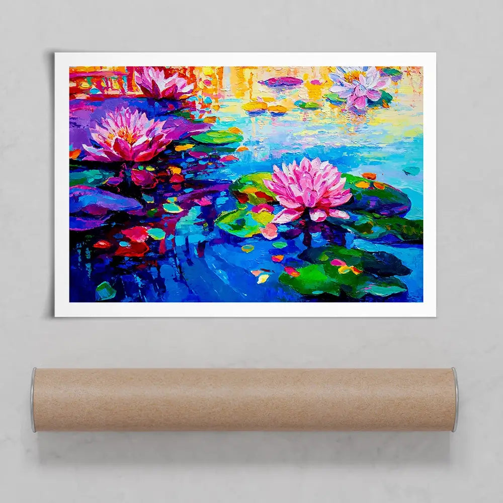 Colourful Lily Lake Art Print Colourful Lily Lake Art Print wall art product Ivailo Nikolov / Shutterstock