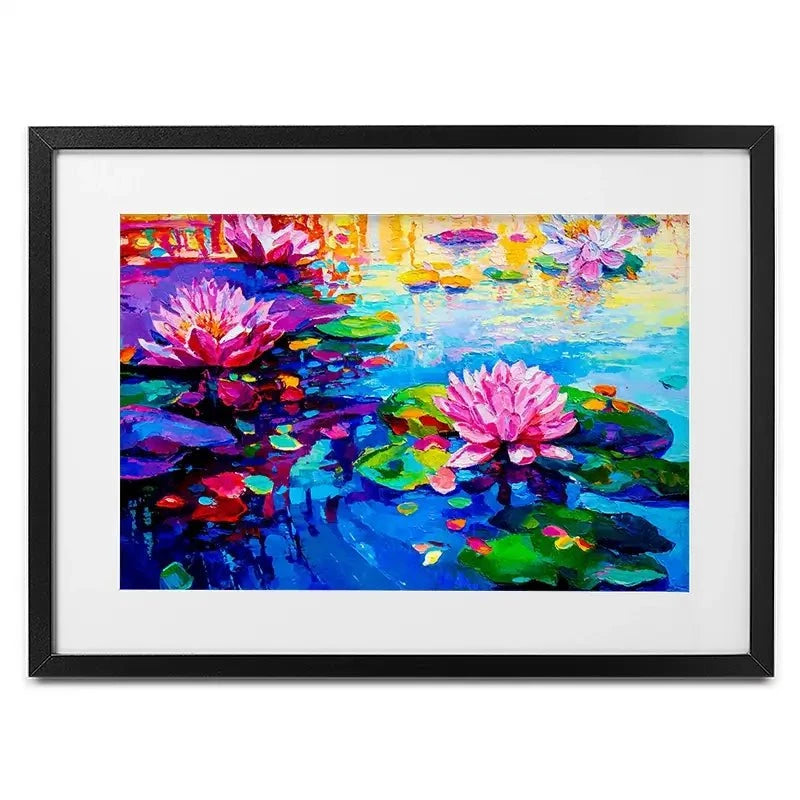 Colourful Lily Lake Framed Art Print Colourful Lily Lake Framed Art Print wall art product Ivailo Nikolov / Shutterstock