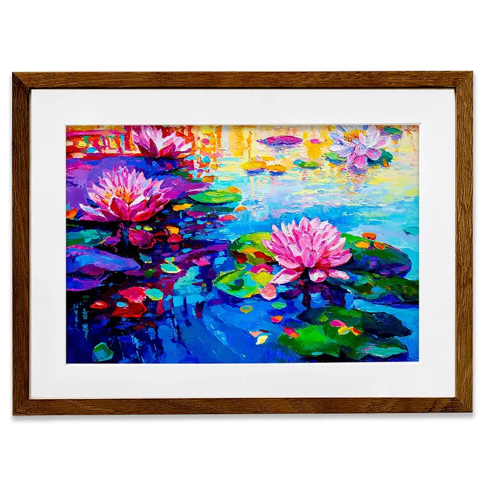 Colourful Lily Lake Framed Art Print Colourful Lily Lake Framed Art Print wall art product Ivailo Nikolov / Shutterstock