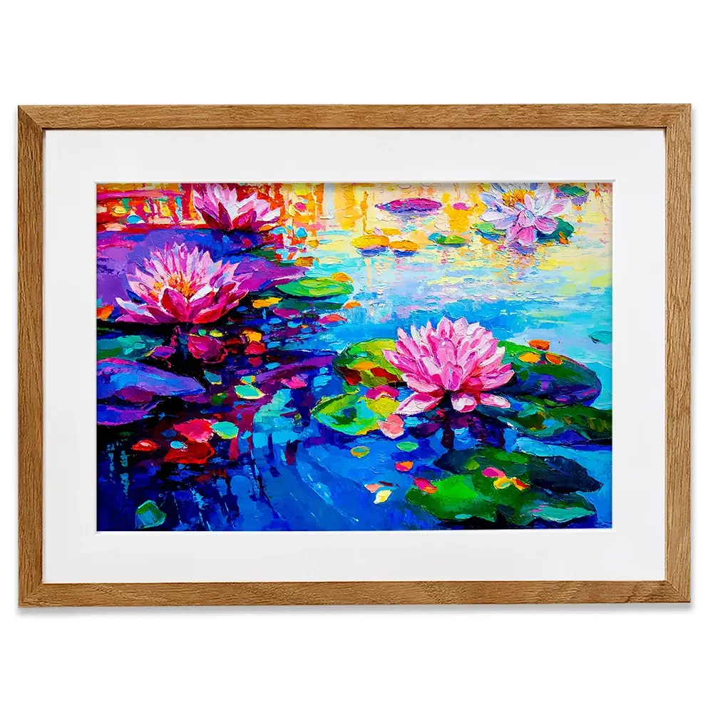 Colourful Lily Lake Framed Art Print Colourful Lily Lake Framed Art Print wall art product Ivailo Nikolov / Shutterstock