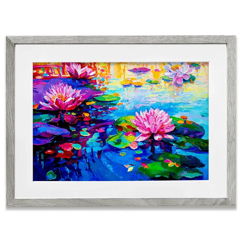 Colourful Lily Lake Framed Art Print Colourful Lily Lake Framed Art Print wall art product Ivailo Nikolov / Shutterstock