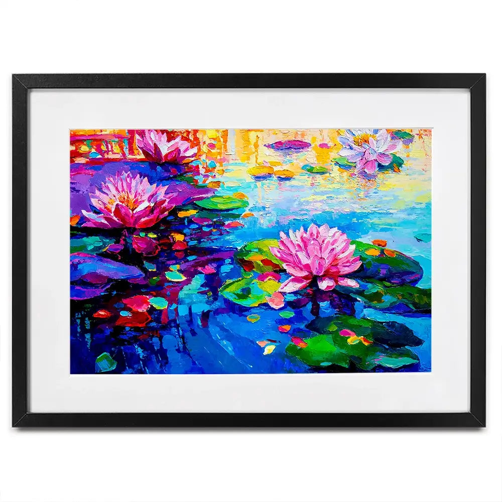 Colourful Lily Lake Framed Art Print Colourful Lily Lake Framed Art Print wall art product Ivailo Nikolov / Shutterstock