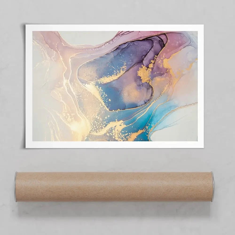 Colourful Marble Art Print Colourful Marble Art Print wall art product coldsun777 / Shutterstock