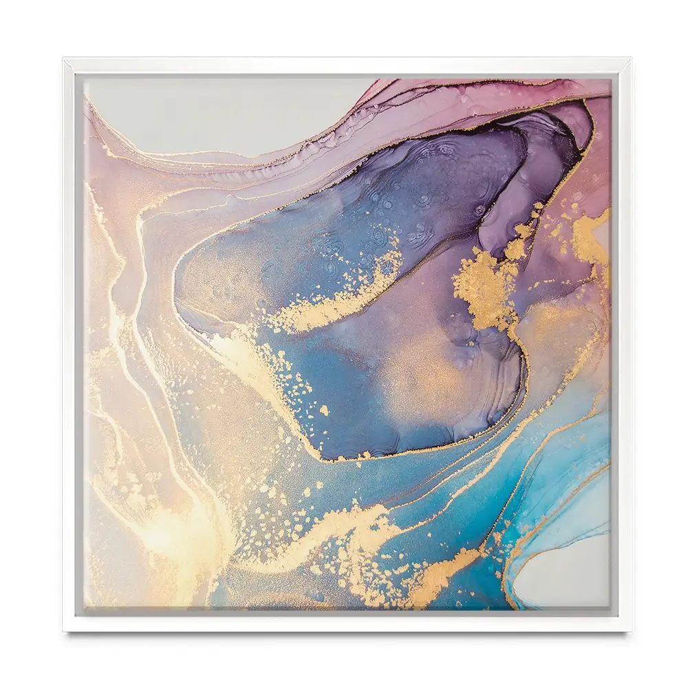 Colourful Marble Square Canvas Print Colourful Marble Square Canvas Print wall art product coldsun777 / Shutterstock