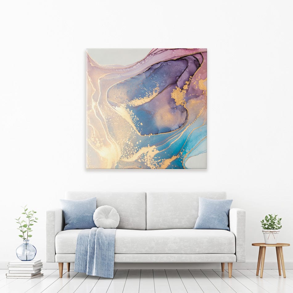 Colourful Marble Square Canvas Print wall art product coldsun777 / Shutterstock