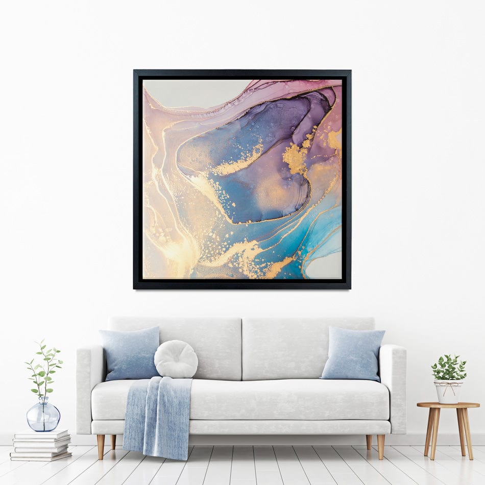 Colourful Marble Square Canvas Print wall art product coldsun777 / Shutterstock