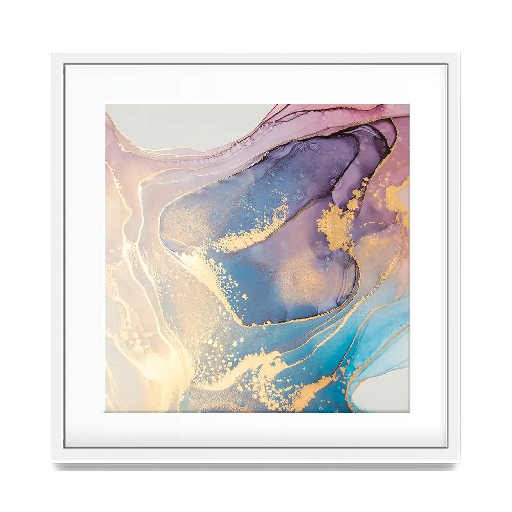 Colourful Marble Square Framed Art Print Colourful Marble Square Framed Art Print wall art product coldsun777 / Shutterstock
