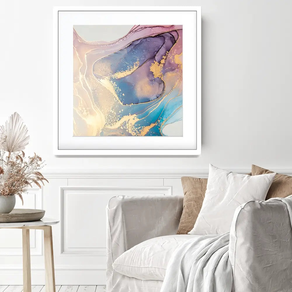 Colourful Marble Square Framed Art Print Colourful Marble Square Framed Art Print wall art product coldsun777 / Shutterstock