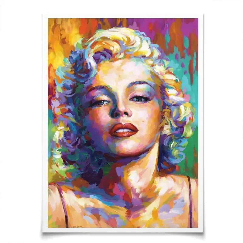 Colourful Marilyn Monroe Art Print Colourful Marilyn Monroe Art Print wall art product Leon Devenice