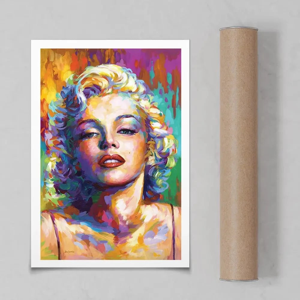 Colourful Marilyn Monroe Art Print Colourful Marilyn Monroe Art Print wall art product Leon Devenice