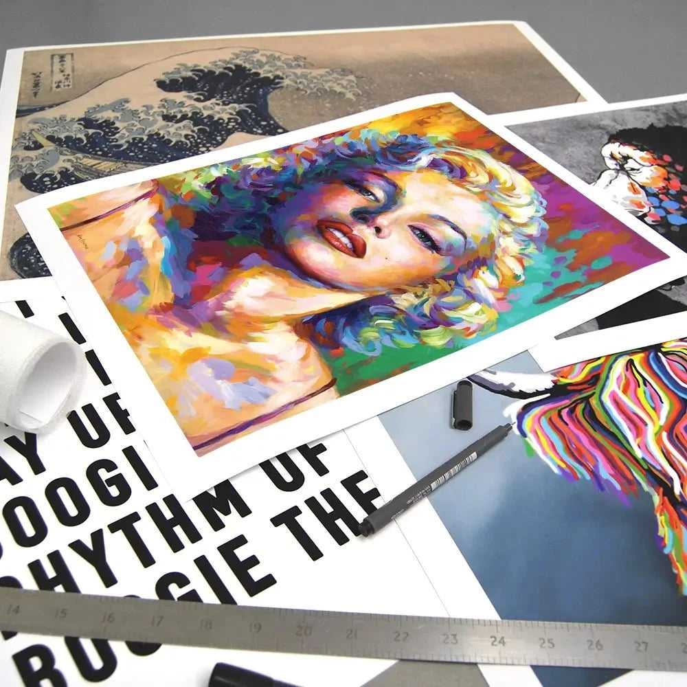 Colourful Marilyn Monroe Art Print Colourful Marilyn Monroe Art Print wall art product Leon Devenice