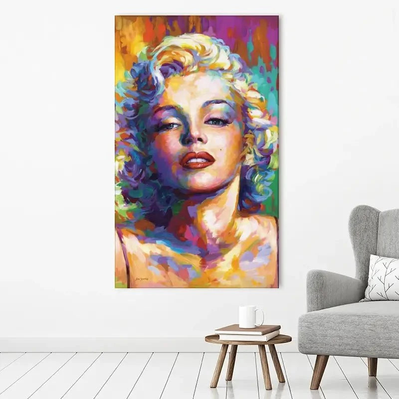 Colourful Marilyn Monroe Canvas Print Colourful Marilyn Monroe Canvas Print wall art product Leon Devenice