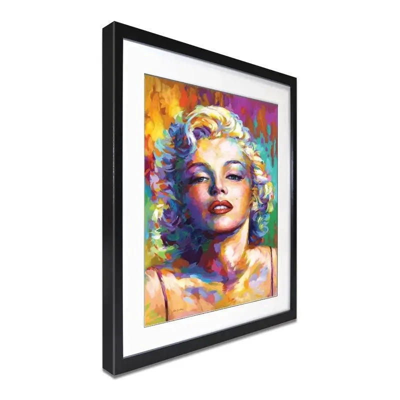 Colourful Marilyn Monroe Framed Art Print Colourful Marilyn Monroe Framed Art Print wall art product Leon Devenice