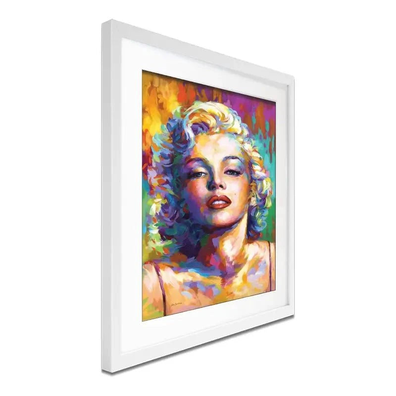 Colourful Marilyn Monroe Framed Art Print Colourful Marilyn Monroe Framed Art Print wall art product Leon Devenice