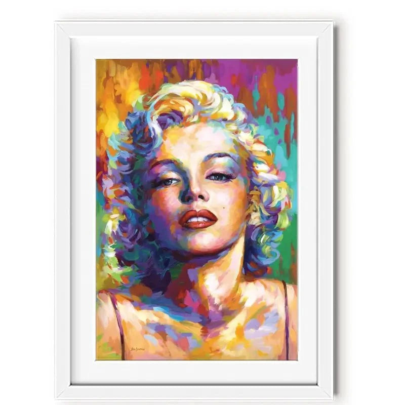 Colourful Marilyn Monroe Framed Art Print Colourful Marilyn Monroe Framed Art Print wall art product Leon Devenice