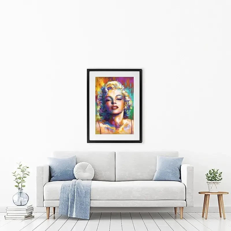 Colourful Marilyn Monroe Framed Art Print Colourful Marilyn Monroe Framed Art Print wall art product Leon Devenice