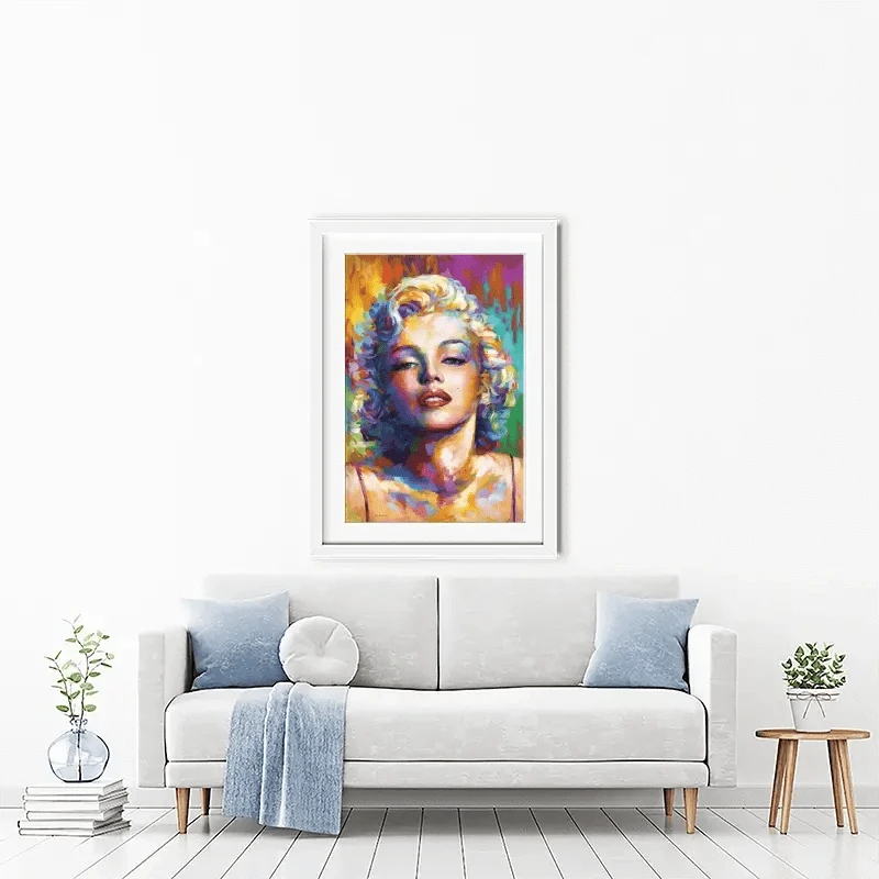Colourful Marilyn Monroe Framed Art Print Colourful Marilyn Monroe Framed Art Print wall art product Leon Devenice