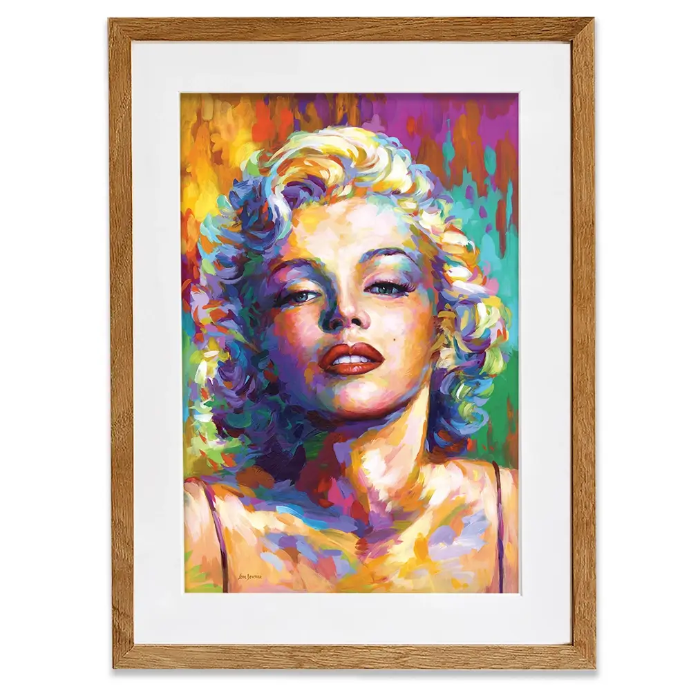Colourful Marilyn Monroe Framed Art Print Colourful Marilyn Monroe Framed Art Print wall art product Leon Devenice