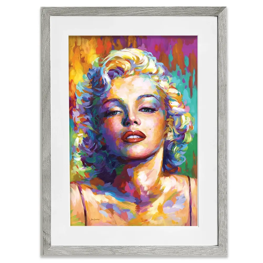 Colourful Marilyn Monroe Framed Art Print Colourful Marilyn Monroe Framed Art Print wall art product Leon Devenice