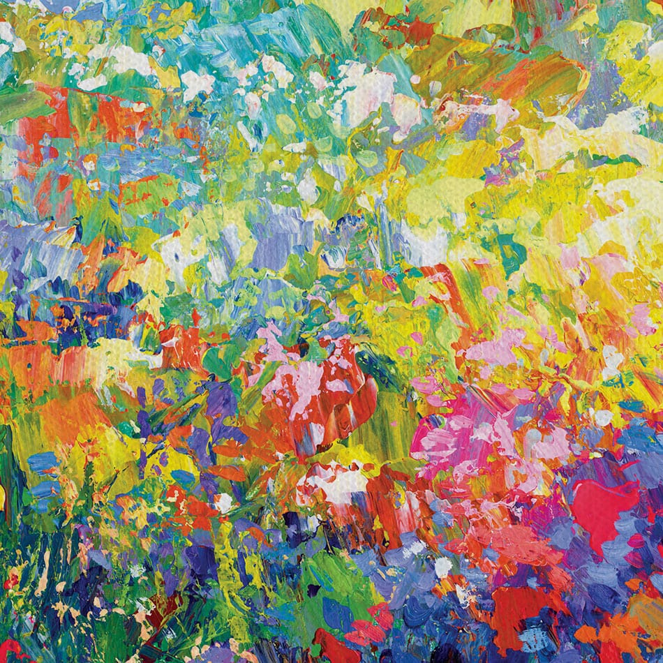 Colourful Meadow Of Wildflowers Canvas Print wall art product Leon Devenice