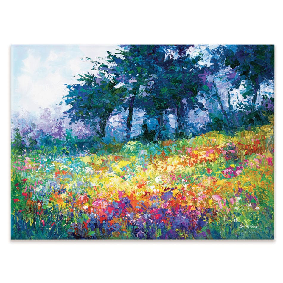 Colourful Meadow Of Wildflowers Canvas Print wall art product Leon Devenice