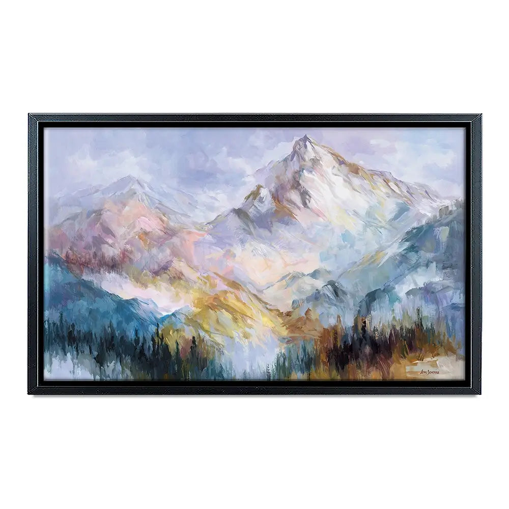 Colourful Mountain Impressions Canvas Print Colourful Mountain Impressions Canvas Print wall art product Leon Devenice