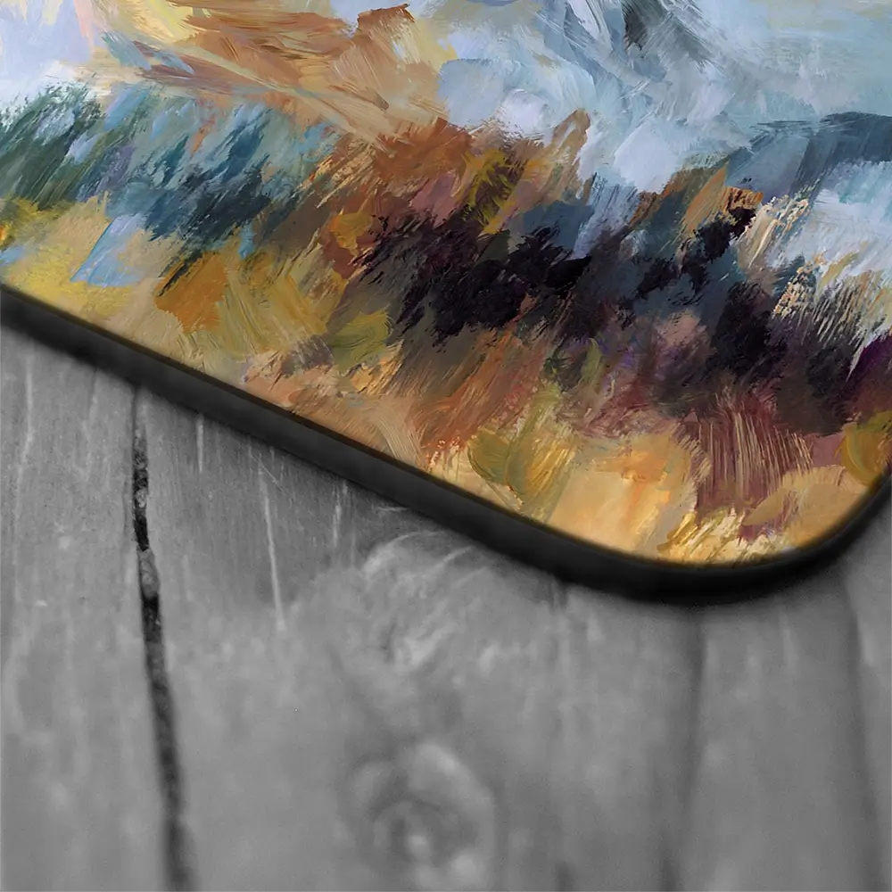 Colourful Mountain Impressions Coaster Set Colourful Mountain Impressions Coaster Set wall art product Leon Devenice