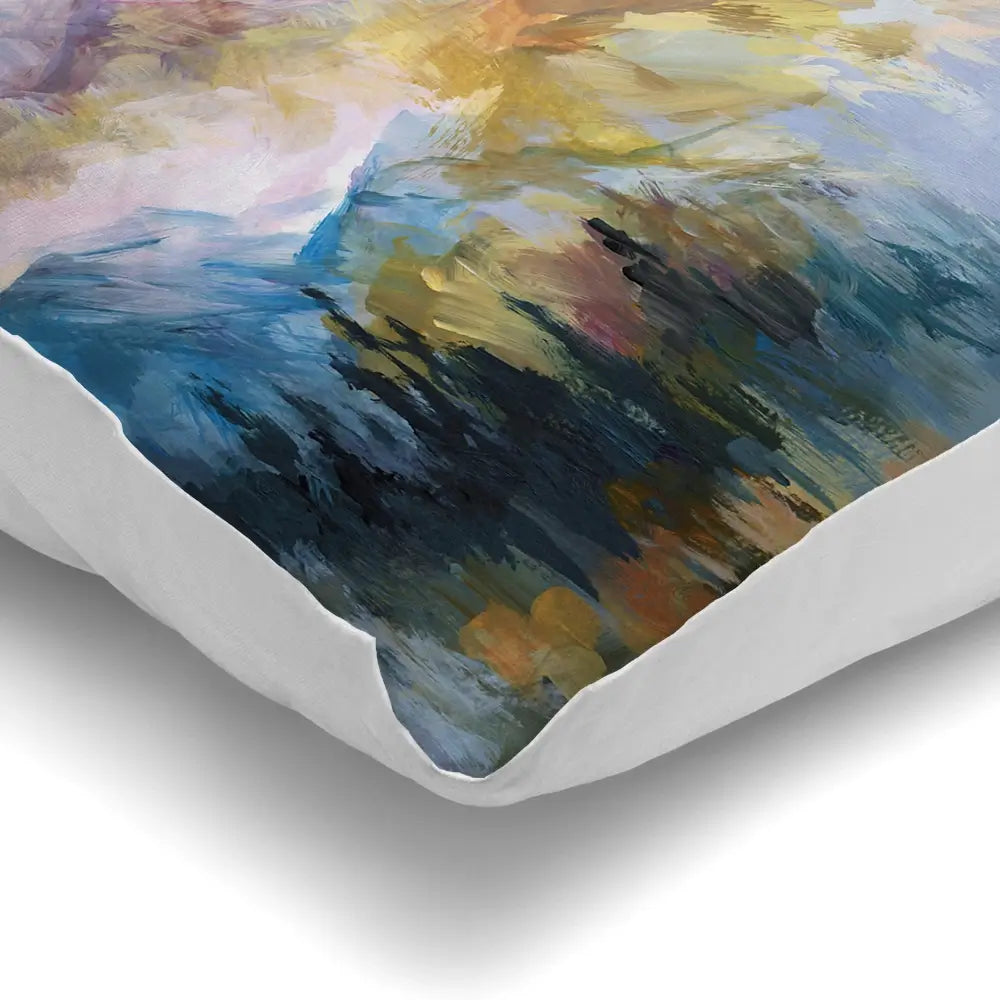Colourful Mountain Impressions Cushion Colourful Mountain Impressions Cushion wall art product Leon Devenice