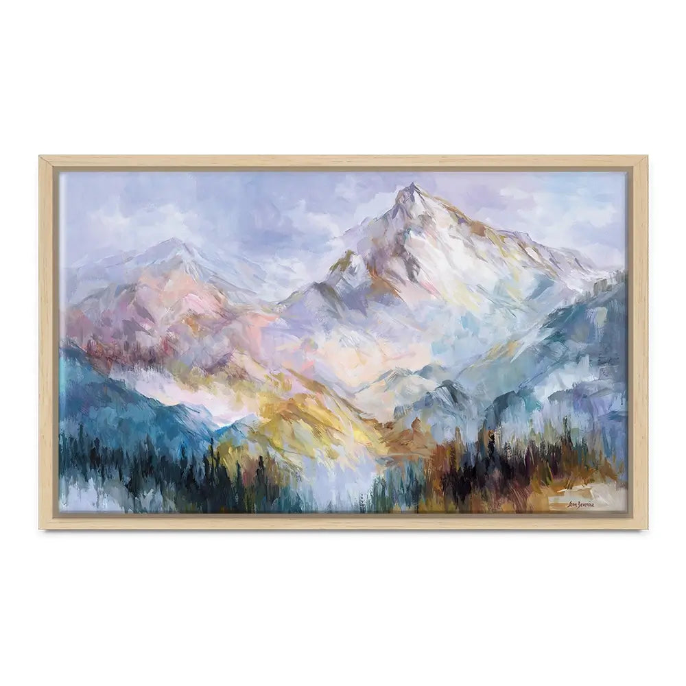 Colourful Mountain Impressions Oversized Canvas Print Colourful Mountain Impressions Oversized Canvas Print wall art product Leon Devenice