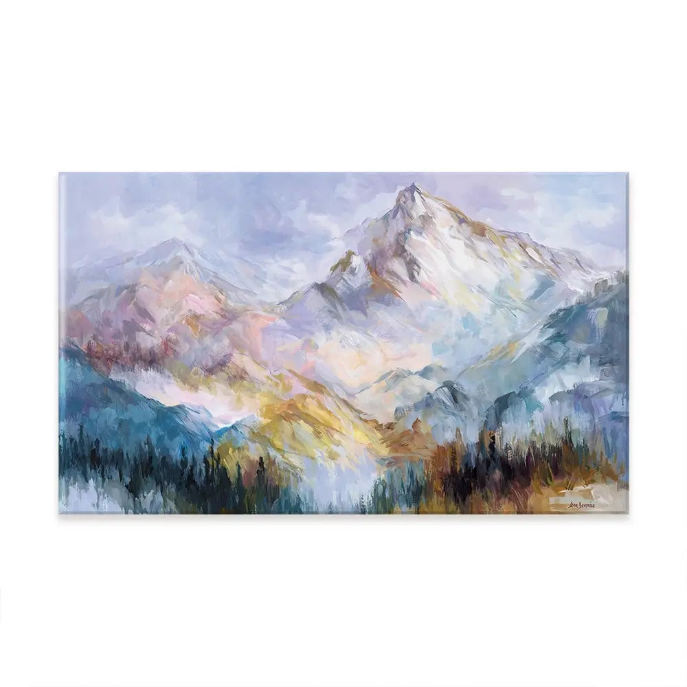 Colourful Mountain Impressions Oversized Canvas Print Colourful Mountain Impressions Oversized Canvas Print wall art product Leon Devenice