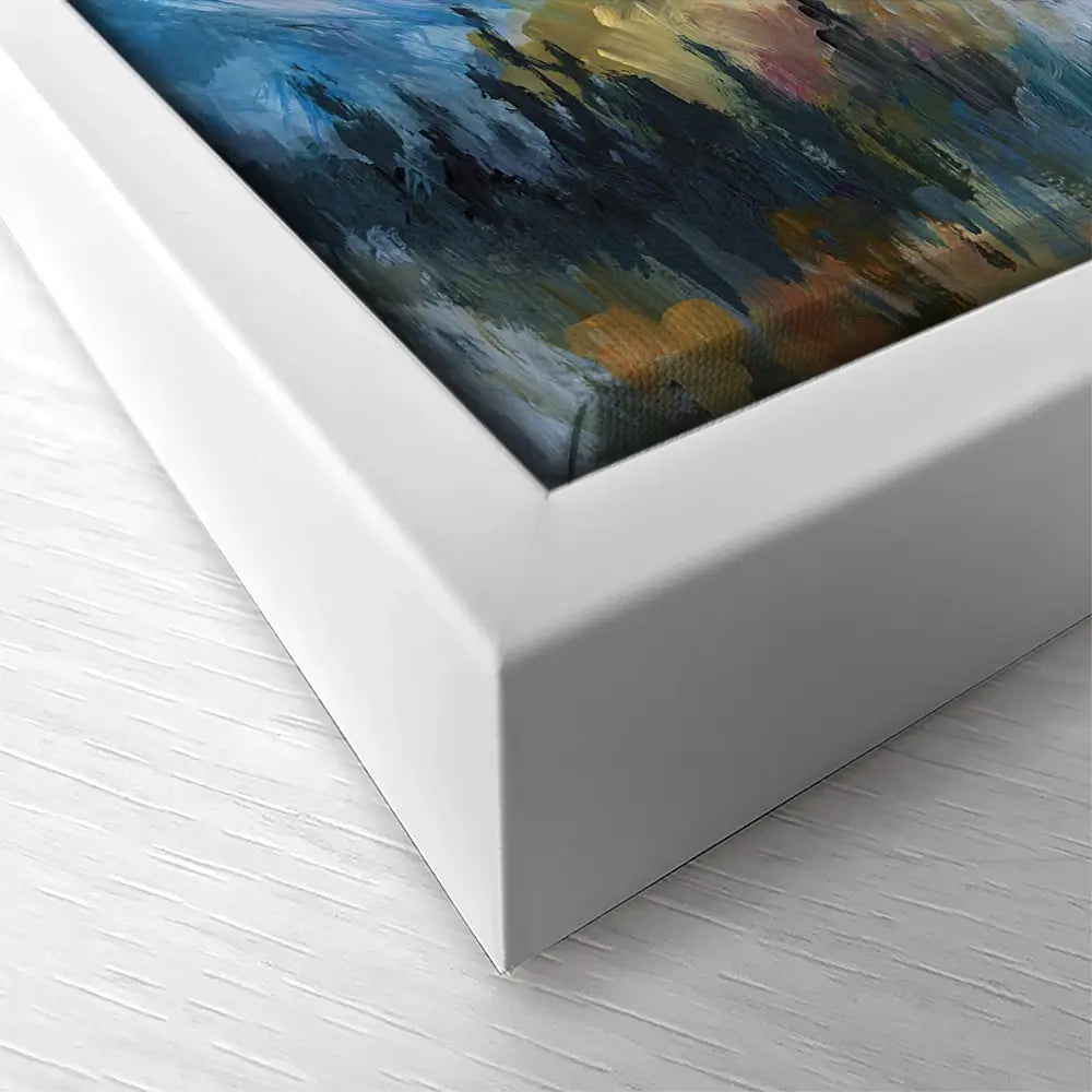 Colourful Mountain Impressions Square Canvas Print Colourful Mountain Impressions Square Canvas Print wall art product Leon Devenice