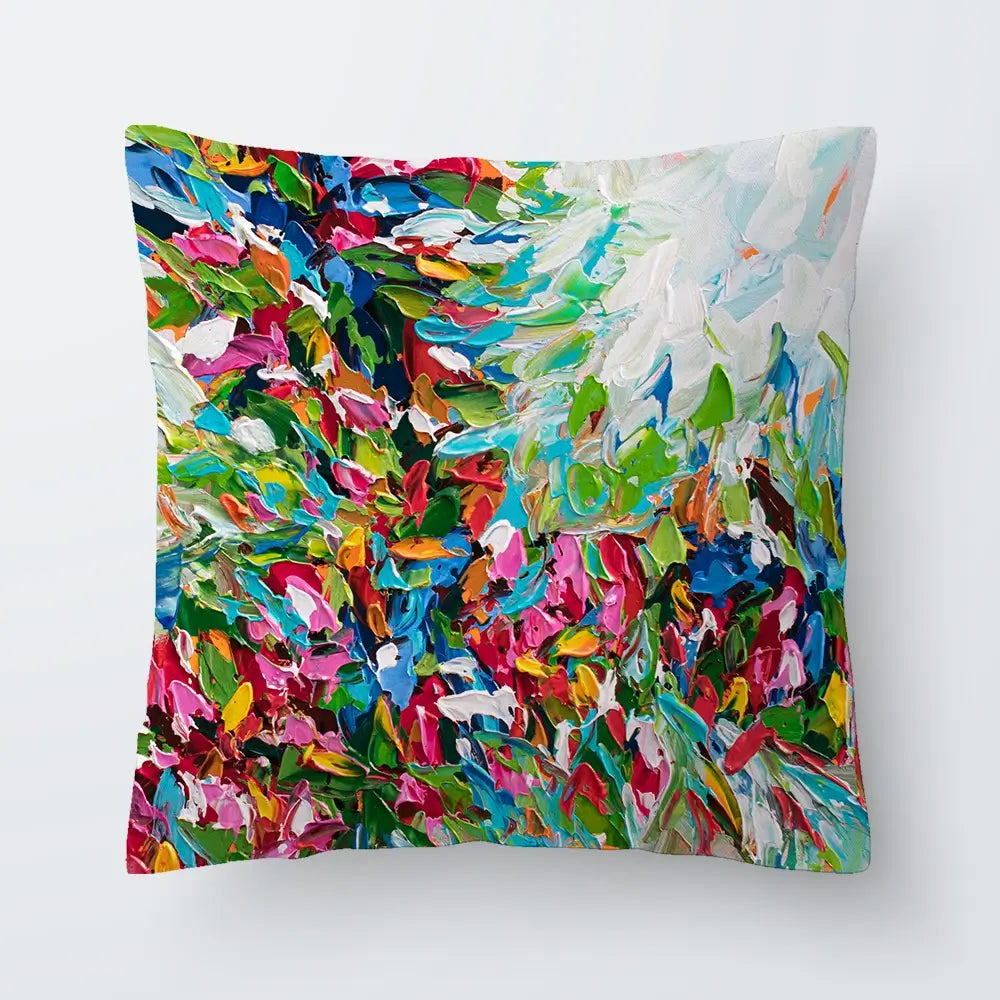 Colourful Nature Cushion Colourful Nature Cushion wall art product Olga Tkachyk