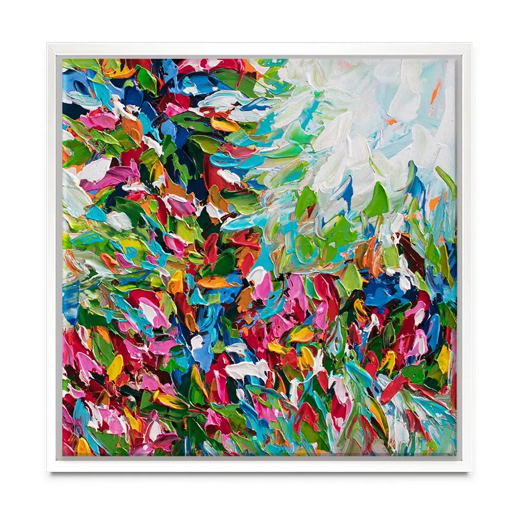 Colourful Nature Square Canvas Print Colourful Nature Square Canvas Print wall art product Olga Tkachyk