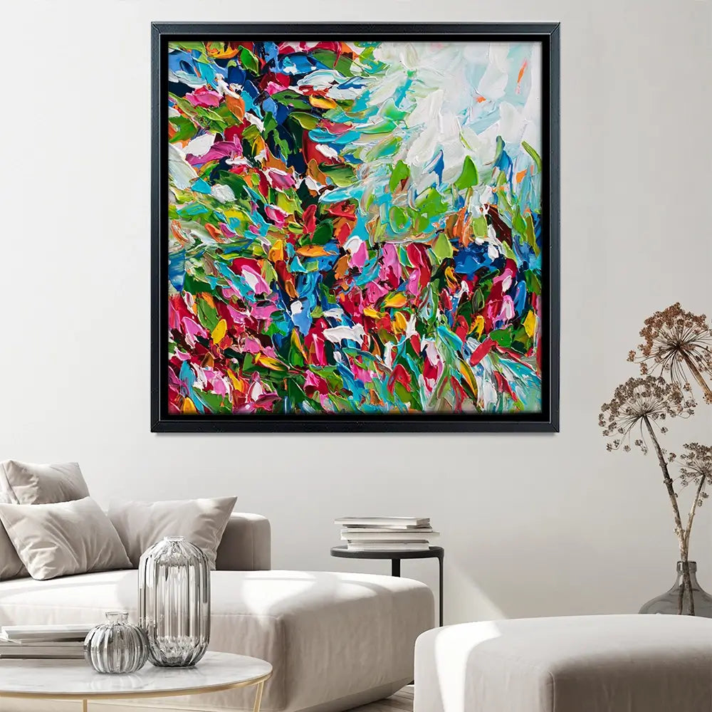 Colourful Nature Square Canvas Print Colourful Nature Square Canvas Print wall art product Olga Tkachyk
