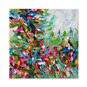 Colourful Nature Square Canvas Print Colourful Nature Square Canvas Print wall art product Olga Tkachyk