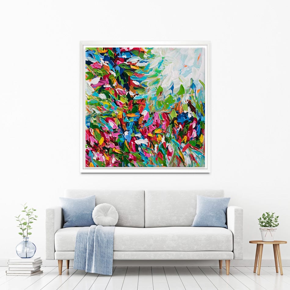 Colourful Nature Square Canvas Print wall art product Olga Tkachyk