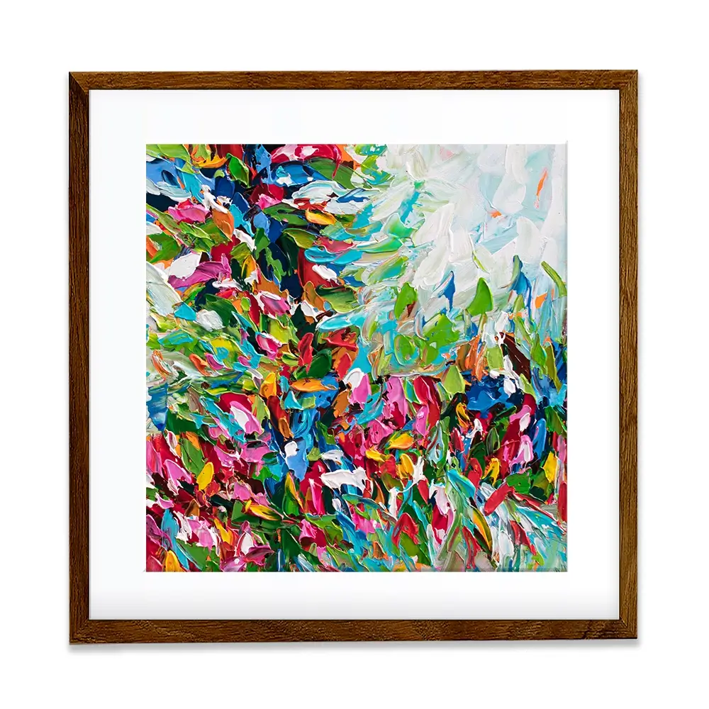Colourful Nature Square Framed Art Print Colourful Nature Square Framed Art Print wall art product Olga Tkachyk