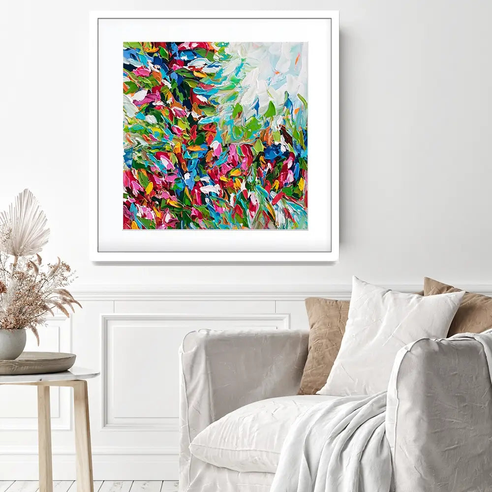 Colourful Nature Square Framed Art Print Colourful Nature Square Framed Art Print wall art product Olga Tkachyk