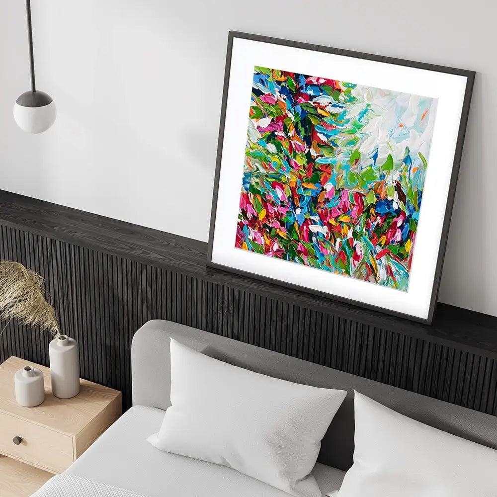 Colourful Nature Square Framed Art Print Colourful Nature Square Framed Art Print wall art product Olga Tkachyk