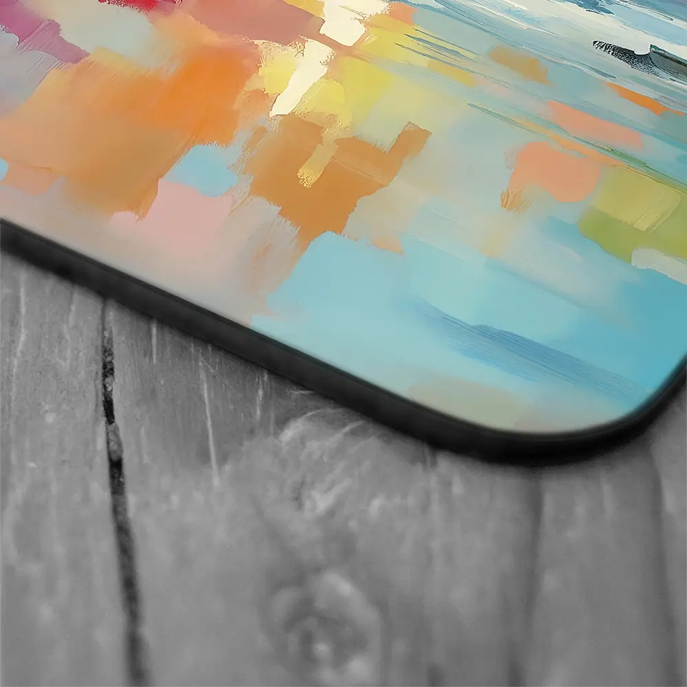 Colourful Ocean Shore Coaster Set Colourful Ocean Shore Coaster Set wall art product Leon Devenice