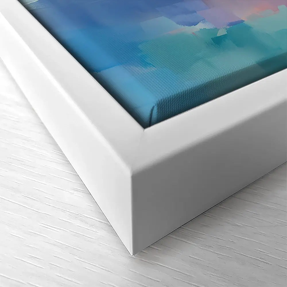 Colourful Ocean Shore Square Canvas Print Colourful Ocean Shore Square Canvas Print wall art product Leon Devenice